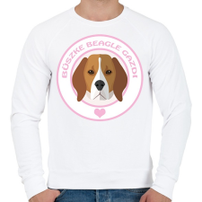PRINTFASHION Büszke gazdi: Beagle - Férfi pulóver - Fehér férfi pulóver, kardigán