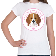 PRINTFASHION Büszke gazdi: Beagle - Női póló - Fehér női póló