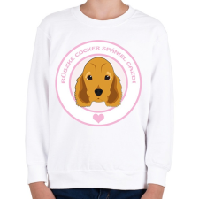 PRINTFASHION Büszke gazdi: Cocker spániel - Gyerek pulóver - Fehér gyerek pulóver, kardigán