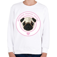 PRINTFASHION Büszke gazdi: Mopsz - Gyerek pulóver - Fehér