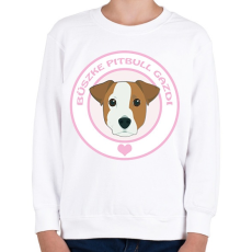 PRINTFASHION Büszke gazdi: Pitbull - Gyerek pulóver - Fehér