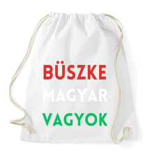 PRINTFASHION Büszke Magyar Vagyok - Sportzsák, Tornazsák - Fehér tornazsák