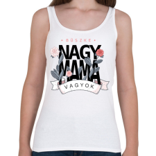 PRINTFASHION Büszke Nagymama vagyok - fekete felirat - Női atléta - Fehér női trikó