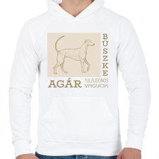 PRINTFASHION Büszke tulajdonos - Agár - Férfi kapucnis pulóver - Fehér női pulóver, kardigán