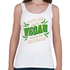 PRINTFASHION Büszke vegán - Női atléta - Fehér