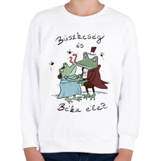 PRINTFASHION Büszkeség és béka élet - Gyerek pulóver - Fehér