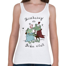 PRINTFASHION Büszkeség és béka élet - Női atléta - Fehér női trikó