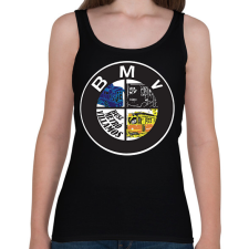 PRINTFASHION buszmetróvillamos - Női atléta - Fekete női trikó