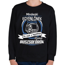 PRINTFASHION Buszsofőr - Gyerek pulóver - Fekete gyerek pulóver, kardigán