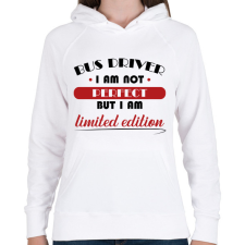 PRINTFASHION Buszsofőr - Limitált kiadás - Női kapucnis pulóver - Fehér női pulóver, kardigán