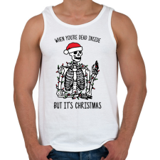 PRINTFASHION But it's Christmas - Férfi atléta - Fehér atléta, trikó