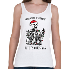 PRINTFASHION But it's Christmas - Női atléta - Fehér női trikó