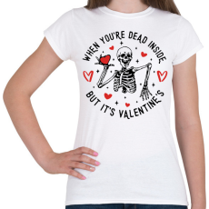 PRINTFASHION But it's Valentine's - Női póló - Fehér