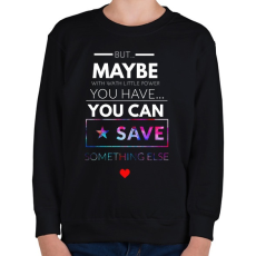 PRINTFASHION but maybe - Gyerek pulóver - Fekete