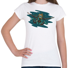 PRINTFASHION Búvár - Női póló - Fehér