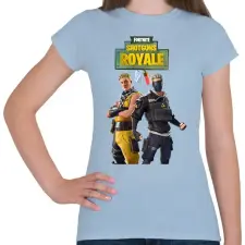 PRINTFASHION Cabbie& Verge dupla dinamit - Női póló - Világoskék női póló