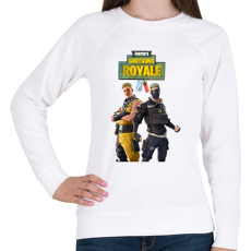 PRINTFASHION Cabbie& Verge dupla dinamit - Női pulóver - Fehér