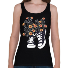 PRINTFASHION Cactus - Női atléta - Fekete