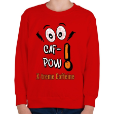 PRINTFASHION caf-pow - Gyerek pulóver - Piros gyerek póló
