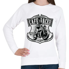 PRINTFASHION Café Racer futam - Női pulóver - Fehér