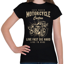 PRINTFASHION cafe racer - Női póló - Fekete női póló