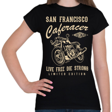 PRINTFASHION cafe racer - Női póló - Fekete női póló