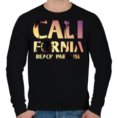PRINTFASHION California BEACH Paradise - Férfi pulóver - Fekete
