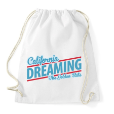 PRINTFASHION California Dreaming - The Golden State - Sportzsák, Tornazsák - Fehér tornazsák