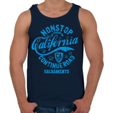 PRINTFASHION CALIFORNIA SACRAMENTO - Férfi atléta - Sötétkék atléta, trikó