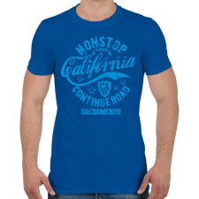 PRINTFASHION CALIFORNIA SACRAMENTO - Férfi póló - Királykék férfi póló