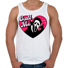 PRINTFASHION call me sikoly - Férfi atléta - Fehér