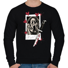 PRINTFASHION Call me - Sikoly - Férfi pulóver - Fekete férfi pulóver, kardigán