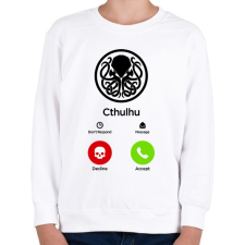 PRINTFASHION Call of Cthulhu - Gyerek pulóver - Fehér gyerek pulóver, kardigán