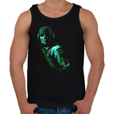 PRINTFASHION Call of duty- game ghost - Férfi atléta - Fekete