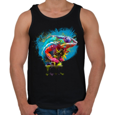 PRINTFASHION cameleon - Férfi atléta - Fekete atléta, trikó