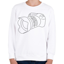 PRINTFASHION Camera - Gyerek pulóver - Fehér gyerek pulóver, kardigán