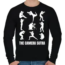 PRINTFASHION Camera sutra - Férfi pulóver - Fekete férfi pulóver, kardigán
