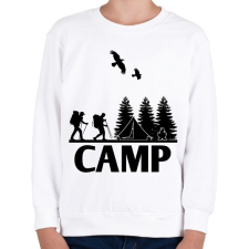 PRINTFASHION camping - Gyerek pulóver - Fehér gyerek pulóver, kardigán