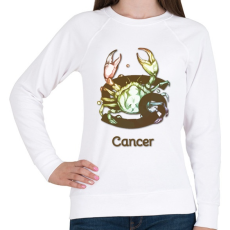 PRINTFASHION Cancer színes - Női pulóver - Fehér