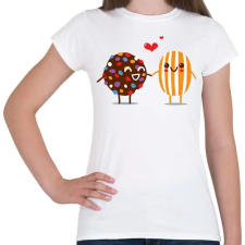 PRINTFASHION Candy Crush - Női póló - Fehér női póló