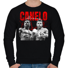 PRINTFASHION Canelo Alvarez - Férfi pulóver - Fekete férfi pulóver, kardigán