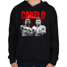 PRINTFASHION Canelo Alvarez - Gyerek kapucnis pulóver - Fekete gyerek pulóver, kardigán