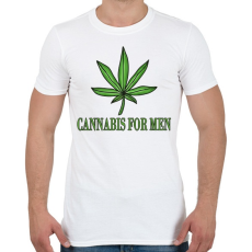 PRINTFASHION Cannabis for men - Férfi póló - Fehér