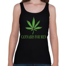 PRINTFASHION Cannabis for men - Női atléta - Fekete