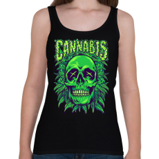 PRINTFASHION Cannabis - Női atléta - Fekete