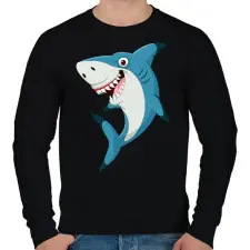 PRINTFASHION cápa - Férfi pulóver - Fekete férfi pulóver, kardigán