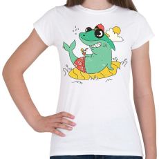 PRINTFASHION Cápa - Női póló - Fehér