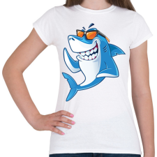 PRINTFASHION Cápa  - Női póló - Fehér női póló