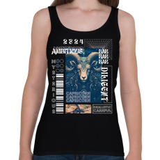 PRINTFASHION Capicorn - Streetwear style - Női atléta - Fekete