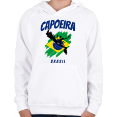 PRINTFASHION CAPOEIRA BRASIL - Gyerek kapucnis pulóver - Fehér